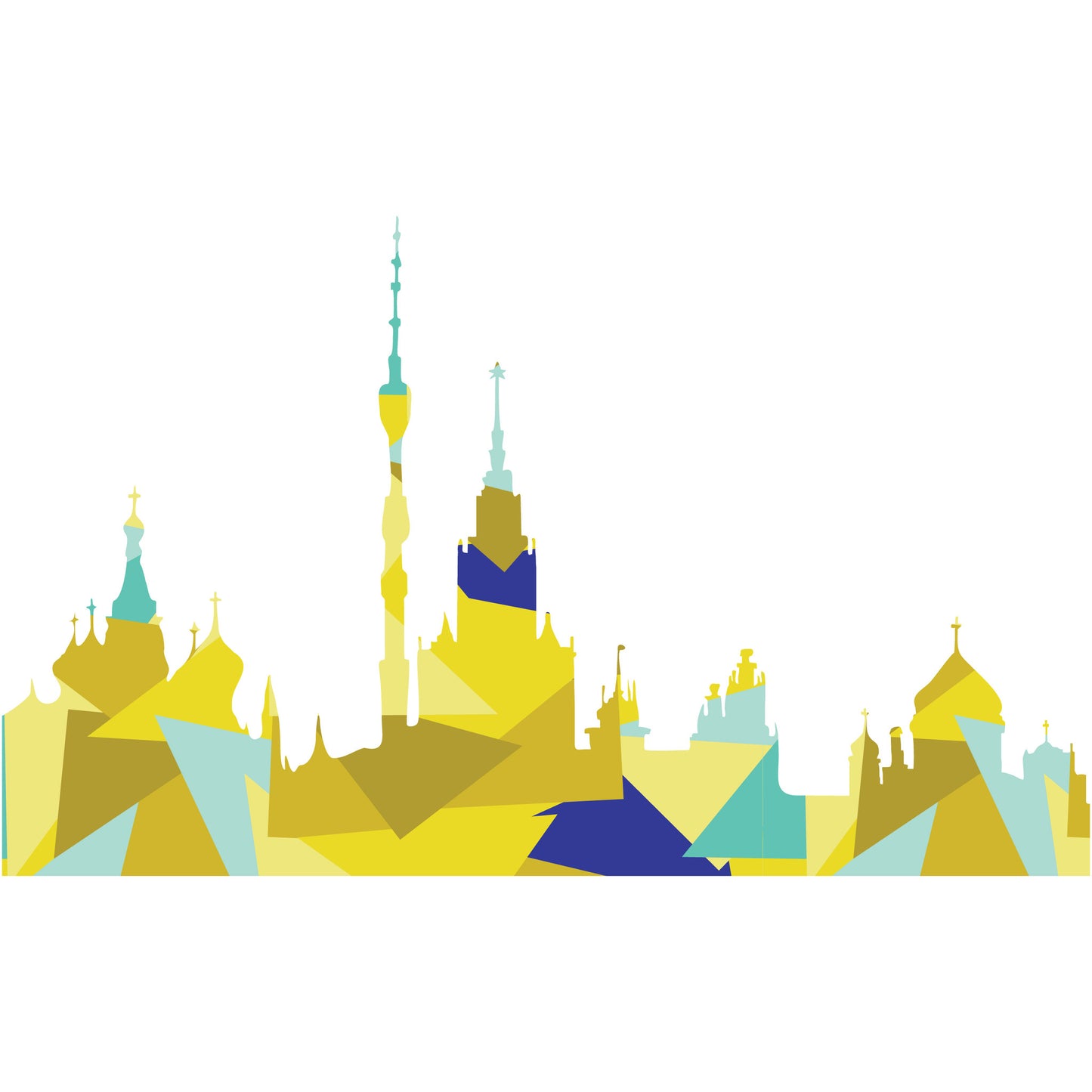 Russia, Moscow Skyline PDF Pattern