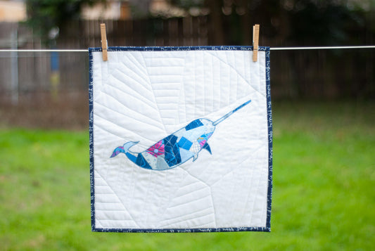 Narwhal Scrappy Applique PDF Pattern