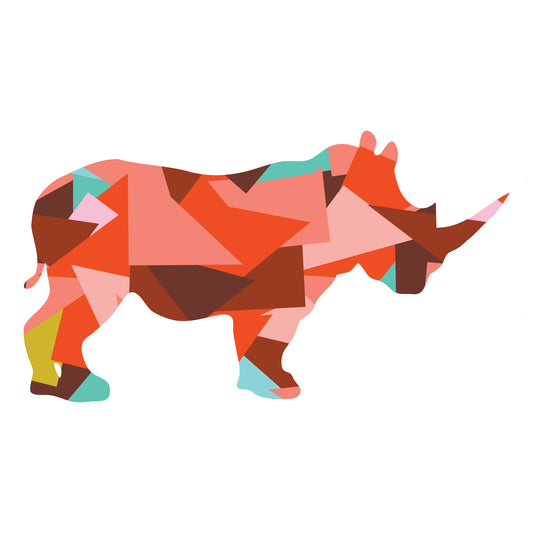 Rhino Scrappy Applique PDF Pattern