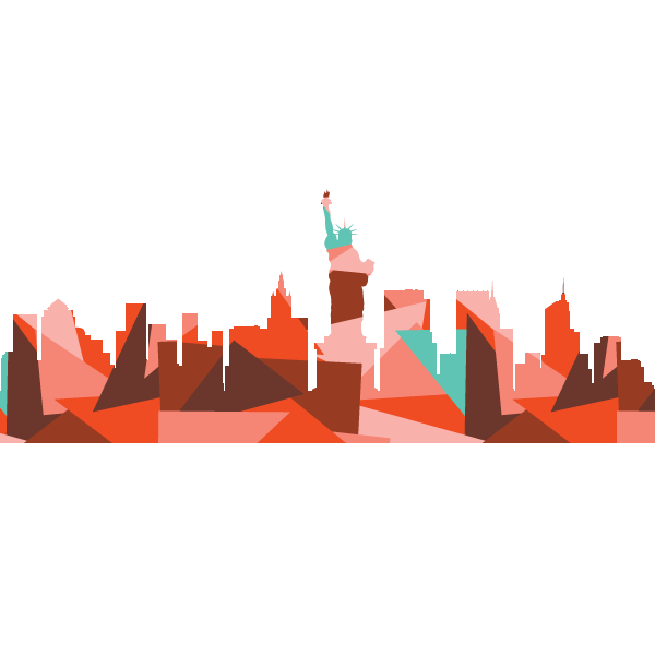 NY, New York Skyline PDF Pattern